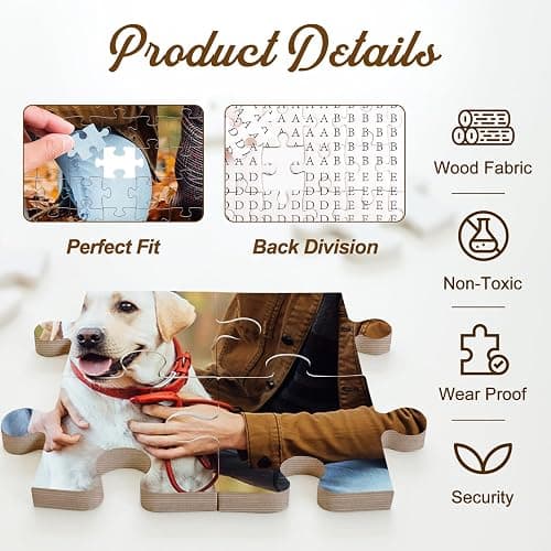Custom Puzzles from Photos, 300/500/1000 Piece Puzzle for Adults, Personalized Jigsaw Puzzles with Photo Text, Photo Puzzles Personalized Gifts for Family Pet Birthday Christmas Halloween thumbnail 4