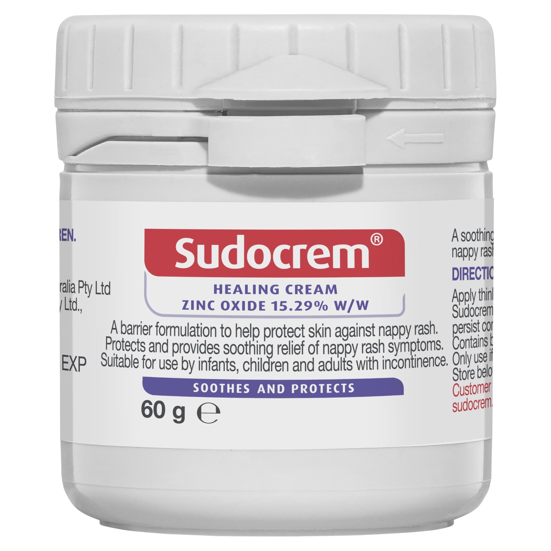 SUDOCREM - Healing Cream | Soothes and Protects against Nappy Rash | 60g - Image 1