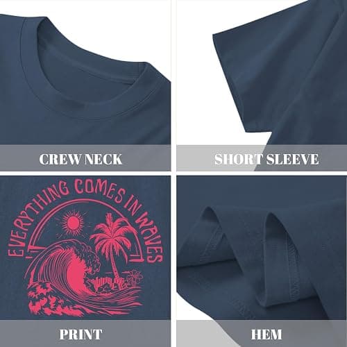QISSYILY Girls Palm Tree Graphic Tees Beach Hawaiian Cotton T Shirts Tropical Ocean Vibes Outfits Cute Preppy Vacation Tops thumbnail 6