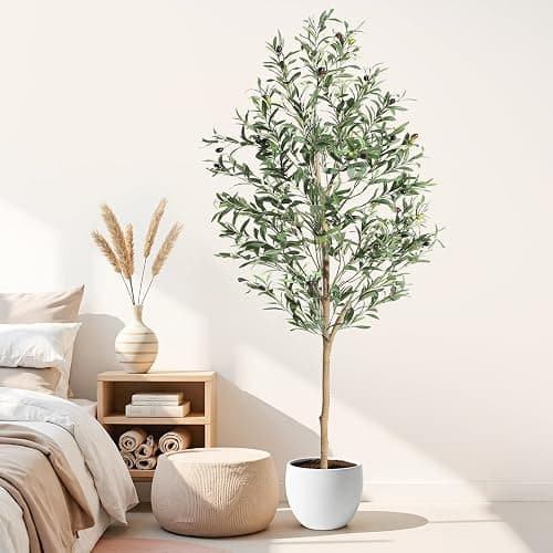 HAUSPROFI Olivenbaum Künstlich 180CM, Kunstpflanze, Künstlicher Olivenbaum, Künstliche Pflanzen, Kunstpflanzen Groß, Künstliche Pflanzen Wie Echt für Indoor Outdoor Haus Büro Garten Moderne Deco thumbnail 7