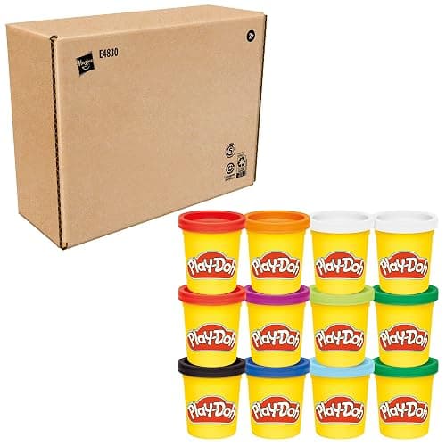 Play-Doh Jewel Colors Bulk 12-Pack of 4-Ounce Cans, Holiday Stocking Stuffers, Prizes & Party Favors, Kids Arts & Crafts, Preschool Toys, Ages 2+ (Amazon Exclusive) thumbnail 10