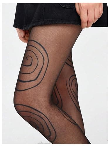 SHENHE Women's Patterned Tights Stockings Sheer Ultra Thin High Waist Pantyhose Stockings thumbnail 2