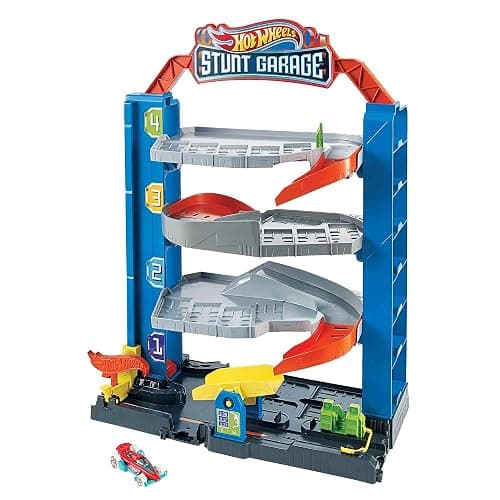 Hot Wheels GNL70 - Hot Wheels City Stunt Garage-Spielset, Geschenk für Kinder von 3 bis 8 Jahren, mit Aufzug zu den oberen Ebenen, lässt Sich mit Anderen Sets verbinden thumbnail 6