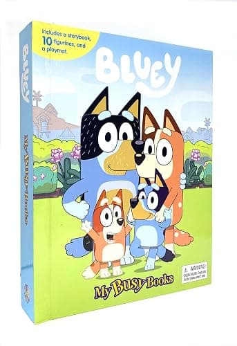 Bluey My Busy Books - Storybook, 10 figurines, playmat thumbnail 3