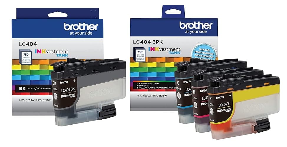 Brother 4-Color Ink Cartridge Set, LC404 - Image 1