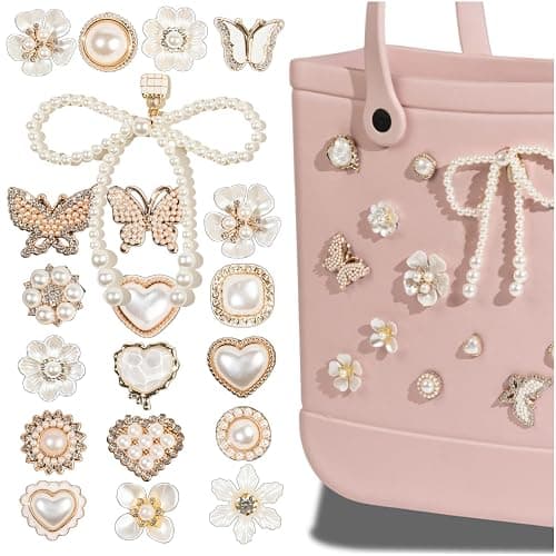 Mon Caramel Resin Beach Bag Accessories Charms,Resin Beach Totes Accessories Inserts,Daisy Flower Bag Charms - Image 1