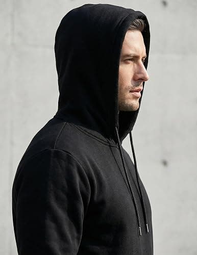 JMIERR Mens Casual Cotton Hooded Collar Drawstring Hoodies Pullover Sweatshirts Casual Long Sleeve Shirts thumbnail 8