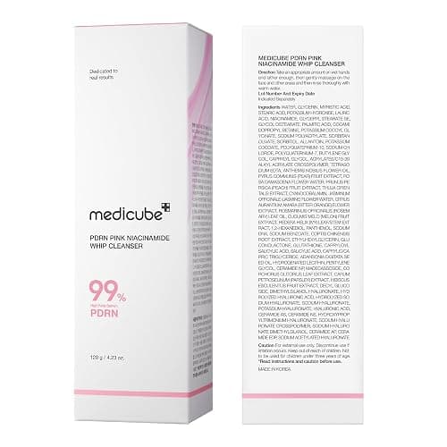medicube PDRN Marshmallow Whip Cleanser | Face Wash, Cleansing Foam for Pore Care & Uneven Skin Tone | Gentle Daily Deep Cleansing | Hydrating and Nourishing Facial Cleanser | Korean Skincare thumbnail 9