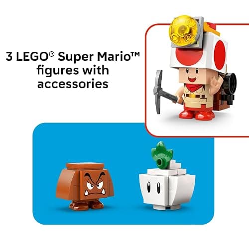 LEGO Super Mario Captain Toad’s Camp Building Toy - Pretend Play Set for Kids, Ages 6+ - Building Blocks for Boys & Girls W/Toad, Goomba, & Turnip Toy Figures - Gift Idea for Birthdays - 72040 thumbnail 5