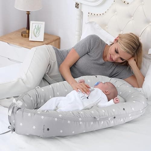 Baby Nest Pod for Newborn, Baby Lounger for 0-12 Months Boys Girls, 100% Cotton Baby Nest, Baby Essentials for Newborn, Baby Gifts thumbnail 3