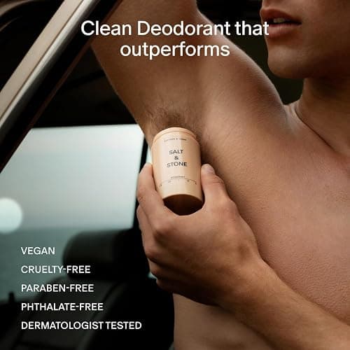 Salt & Stone Aluminum-Free Deodorant for Women & Men Saffron & Cedar 2.6 oz | Extra Strength 48 Hour Protection, Gender Neutral Scent, Made with Niacinamide, Spirulina, Magnesium & Antioxidants thumbnail 7
