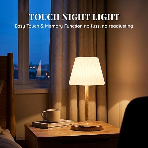Shower Lamp Waterproof Bathroom Lamp for Inside Shower Bathtub, Rechargeable Cordless Table Lamp with 4000mah Battery, Touch Dimmable Light, Small Relaxing Spa Night Lamp for Bathroom, Kitchen, Desk thumbnail 8
