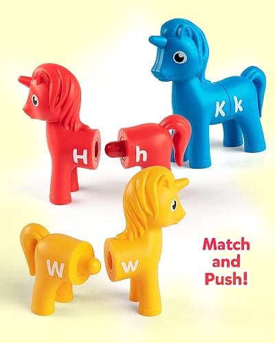 Coogam Unicorn Uppercase & Lowercase Letters Matching Game,13pcs Double-Sided ABC Letter Toys with 26 Alphabet Recognition Match Games Preschool Educational Montessori Toys for Toddlers Boys Girls thumbnail 3