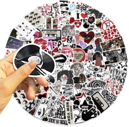 100Pcs Vinyl Aesthetic Downtown Girls Stickers Pack - Y2K Waterproof Decals for Water Bottle, Laptop, Skateboard - Trendy Stickers for Teens & Adults(Downtown Girl Aufkleber) thumbnail 4