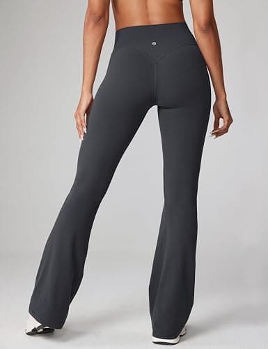 UNISSU Hugcurve No Front Seam High Waisted Flare Leggings for Women Bootcut Yoga Pants Buttery Soft - 29.5''/31.5''/33.5'' thumbnail 2