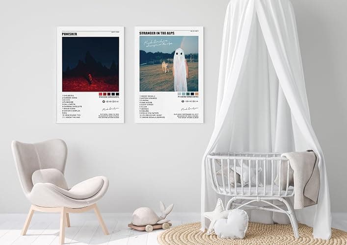 BATWHO A Set Of 2 Phoebe Bridgers Posters Punisher Stranger In The Alps Canvas Poster Unframe: 12x18inch(30x45cm) thumbnail 3