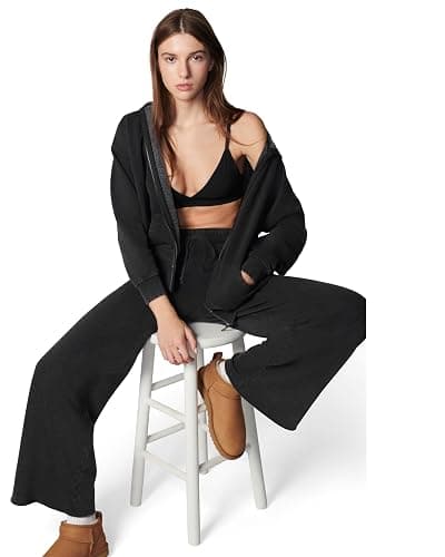 florence by mills Women's Cozy Crush Slouchy Sleeve Oversized Zip Hoodie thumbnail 6