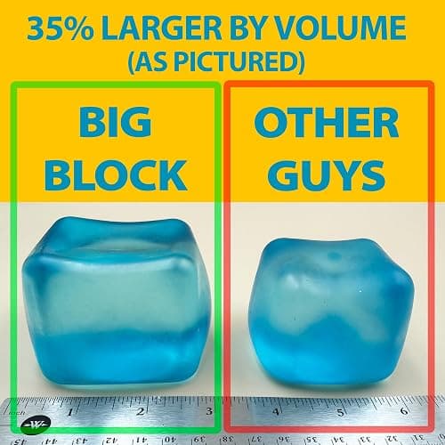 Premium Big Block Squeez'M Cube – 35% Larger Than The Standard Squishy Cube, Toy for Kids & Adults - Sensory Fidget for Stress Relief, Focus & Play – Colorful, Durable, Gift-Ready – ASTM Certified 3+ thumbnail 3