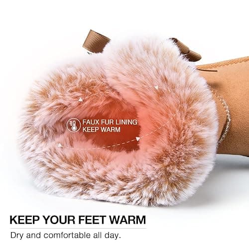 WFL Women Snow Boots Classic Mid-calf Fur Lining Fashion Winter Boots thumbnail 3