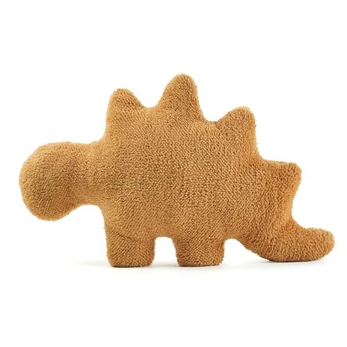 NXCHIZS Dino Nugget Pillow Plush, Funny Chicken Nugget Plushie Birthday Gift, Dino Decorative Throw Pillow for Kids Room Decor, Dinosaur Stuffed Animal Idea Birthday Gift for Teens Kids and Adult - Image 1