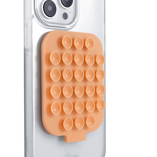 Sonix | Magnetic Silicone Suction Cup Phone Mount for iPhone | Compatible with MagSafe | Peach - Image 1