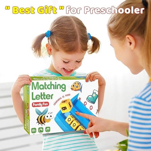 Educational Toys for 3-5 Year Old Girls Gifts, Matching Letter Game Preschool ABC Learning Toys for Kids Ages 4-8 Years, Christmas Birthday Gifts for Toddler Toys Age 2-4 thumbnail 7