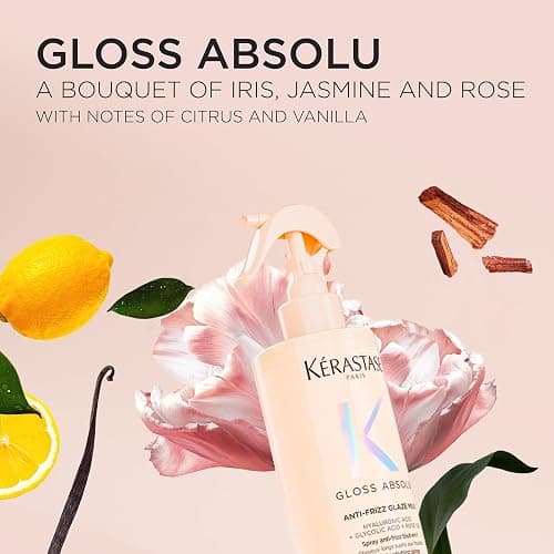 Kérastase Gloss Absolu Leave-in Spray, Anti-frizz, Glossy & Illuminating Spray, Heat Protection Spray, For All Hair Types, Vegan Formula with Wild rose in Oil, Hyaluronic Acid & Glycine thumbnail 7