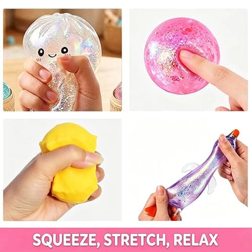 2026 Squishy Advent Calendar, 25 Day Christmas Countdown with Dumpling, Cheese, Glitter Ball & Surprise Squishies, Food-Inspired Collectible Collection, Holiday Gift Box, Mystery Countdown Calendar thumbnail 4