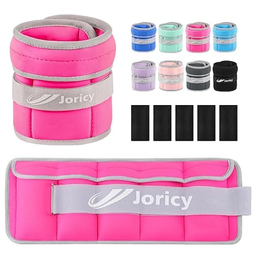 Adjustable Ankle Weights for Women Men Kids 1/2/3/4/5/6/8/10/12/20 LBS 1 Pair Wrist Leg Arm Weights with Removable Weight Strength Training Weight for Walking Running Fitness Physical Therapy - Image 1
