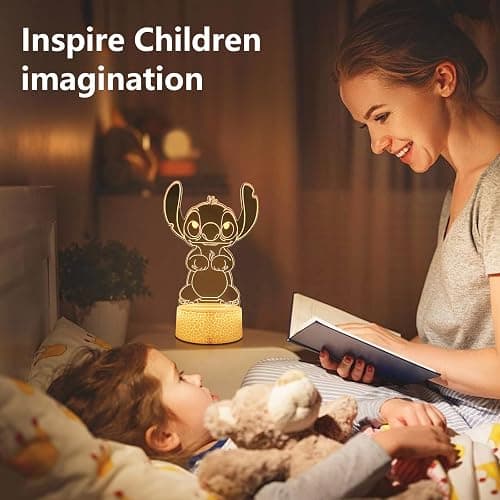 AIHYING Cool Night Light,16 Color Night Light,3D LED Lamp with Smart Remote Control,Boy Gifts for Children's Room Decoration,Christmas Holiday Gifts thumbnail 7