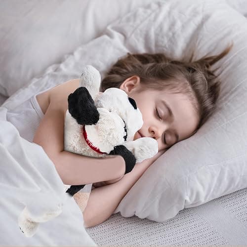 meowtastic Black & White Dog Weighted Stuffed Animals - 22 Inch 4.5 Pounds Weighted Plush Dog Stuffed Animals - Big Stuffed Dog Plush Pillow - Cute Plush Toys Gifts for Kids & Adults (22" 4.5 lbs) thumbnail 7