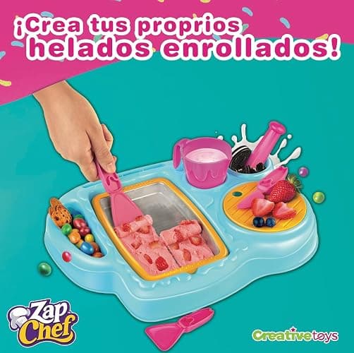 Zap Chef Instant Ice Cream Maker, Create Delicious Treats in a Matter of Minutes with Zap Chef's Rolled Lab, Perfect for Kids, Ice Cream Roll Maker Set thumbnail 7
