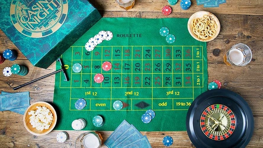 Jeu Soirée | Organisez votre propre soirée jeux | Poker, Blackjack, Roulette | Pour adultes, après les dîners, casino party, Noël, cadeau thumbnail 9