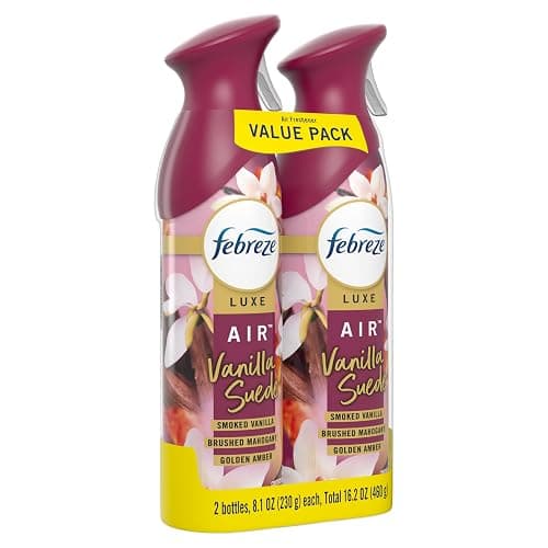 Febreze Air Mist, Air Freshener Spray, Odor Fighting Room Spray, Deodorizer for Home Bathroom Kitchen Office Apartment Dorm Room Classroom, Vanilla Suede, 8.1oz, 2ct thumbnail 11