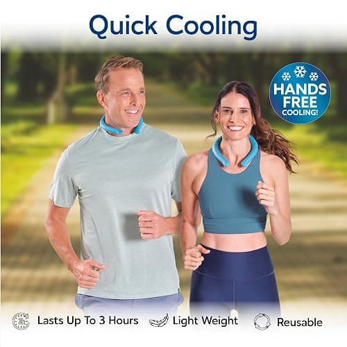 Arctic Air Neck Chill, Neck Cooling Tube, Hands Free Cooling, Quick Freeze Gel, Wearable Body Coolers for Hot Weather, Reusable, Adjustable Fit, 3 Pack thumbnail 3