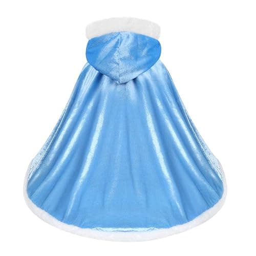 visofayo Girls Dress Up Hodded Cape Toddler Costume for Princess Cloaks thumbnail 3