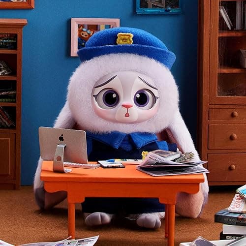 MINISO Disney Zootopia Soft Vinyl Plush Toy Blind Box Cute Mystery Animal Figurines, Collectible Surprise Gift Figure Model Random Design for Home Decor Birthday Gifts, Single Box thumbnail 8