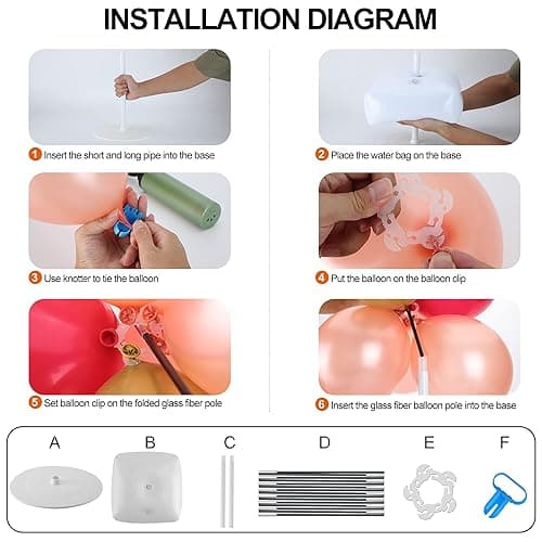 KAIYUN Balloon Arch, Innovation Large Sturdy Balloon Arch Kit,10Ft Wide & 9FT Tall Adjustable Balloon Arch Stand with Water Fillable Bases, Manual Pump - for Wedding, Birthday, Baby Shower, Graduation thumbnail 4