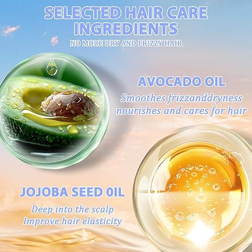 Tgideas Hair Oil Spray - Leave-in Hair Conditioning Oil with Jojoba Oil and Shea Butter -Clear Hair Oil Spray - For Dry Hair, Curly Hair, Detangling, Styling and Moisturizing- for Women & Men thumbnail 3