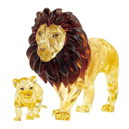 BePuzzled, Lion and Baby Original 3D Crystal Puzzle, Perfect for Puzzlers Ages 12 and Up, Challenging to Complete and Beautiful to Display, Collect Them All thumbnail 4