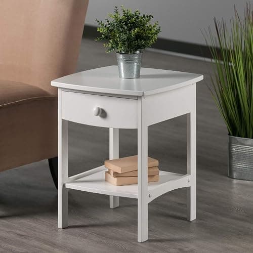 Winsome Wood Claire Accent Table, White thumbnail 9