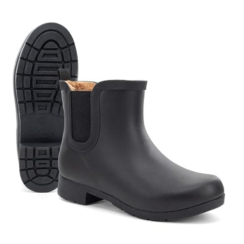 Chooka Women’s Waterproof Chelsea Bootie – Plush Lined, Slip-On Rain Ankle Boots thumbnail 7