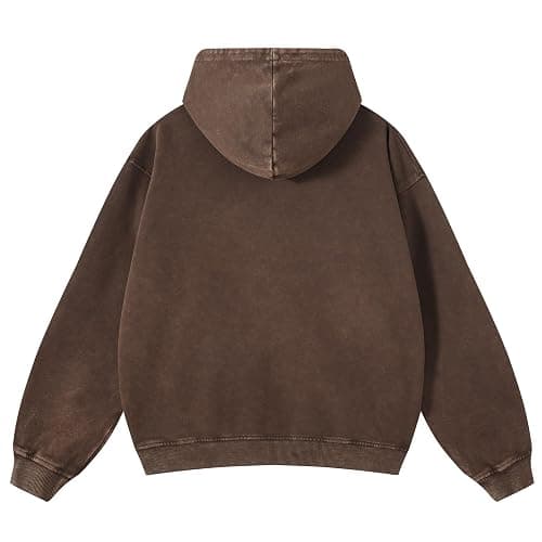Mens Hoodies Vintage Oversized Hoodie Acid Wash thumbnail 4