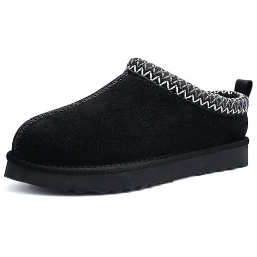 Litfun Women's Fuzzy House Slippers Genuine Suede Fluffy Winter Slipper Cozy Furry Warm Shoes Indoor/Outdoor - Image 1