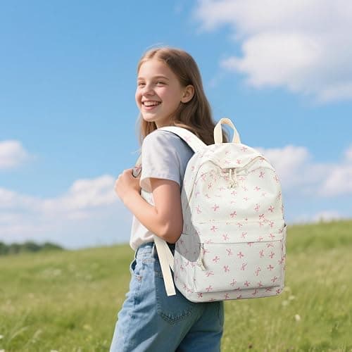 LEDAOU School Backpack Teen Girls Lightweight Bookbag Elementary Middle School Backpacks College Laptop Bag Travel Daypack thumbnail 2