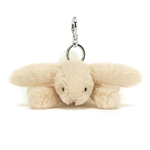 Jellycat Smudge Rabbit Bag Charm, 3 inches - Rabbit & Bunny Plush Keychain - Great Gift Idea thumbnail 2