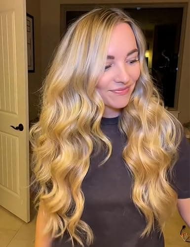 Lanvier 1 Inch Extra Long Hair Curling Iron with Ceramic Tourmaline Barrel, Professional Hair Curler up to 450°F with Dual Voltage for Worldwild Use, Hair Waving Style Tool for Girls&Women–Black thumbnail 3