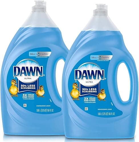 Dawn Dish Soap Ultra Dishwashing Liquid, Dish Soap Refill, Dish Detergent Liquid, Original Scent, 56 Fl Oz (Pack of 2) - Image 1