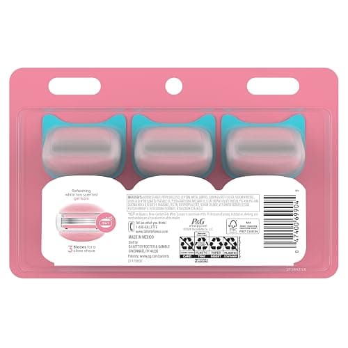 Venus ComfortGlide White Tea Women's Razor Blades, with Built-in Shave Gel Bars, 8 Razor Blade Refills thumbnail 9