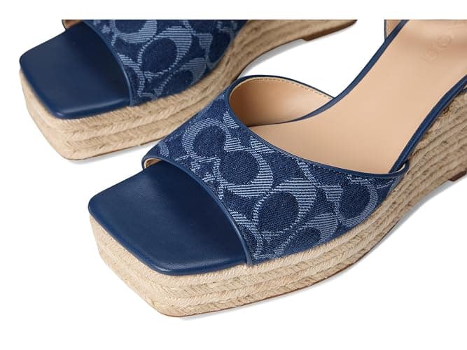 Coach Women's Espadrille Wedge Platform, Deep Blue, 8.5 thumbnail 6